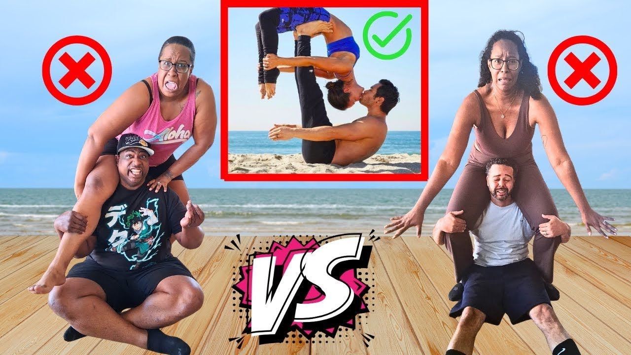 Couples Yoga Pose Challenge vs Brock and Tasha | Funny Sibling Showdown!