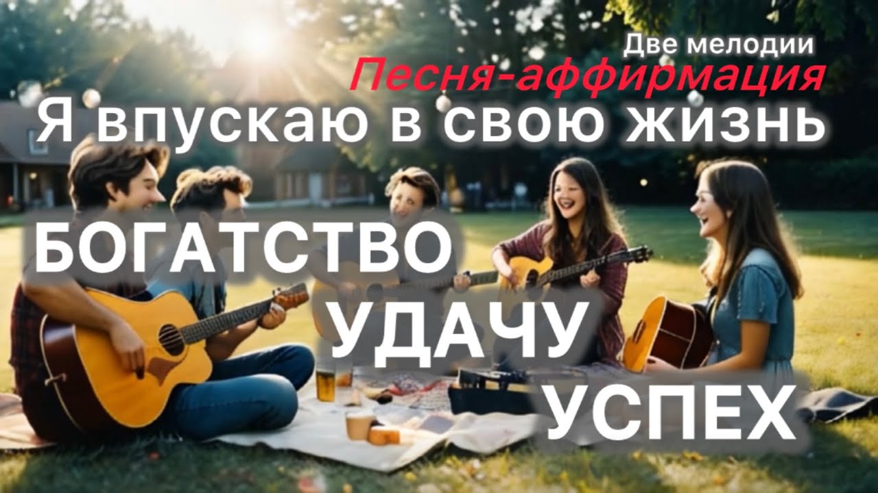 Я впускаю в свою жизнь богатство, удачу и успех🌟Музыкальные аффирмации для улучшение всех сфер.