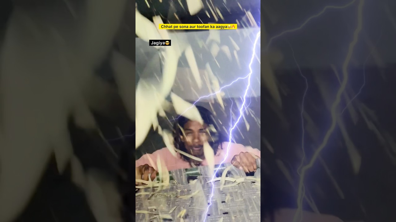 Toofan aa gya aur jagiya🌪️🥵| Indian family😂|| 