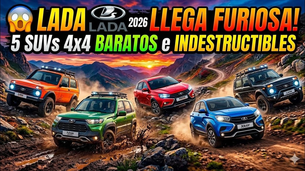  😱 LADA 2026 LLEGA FURIOSA: 5 SUVs 4x4 BARATOS e INDESTRUCTIBLES