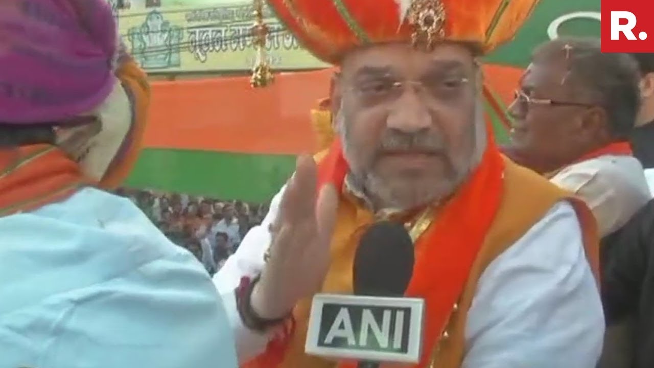 Amit Shah's Mega Road Show In Indore, Madhya Pradesh