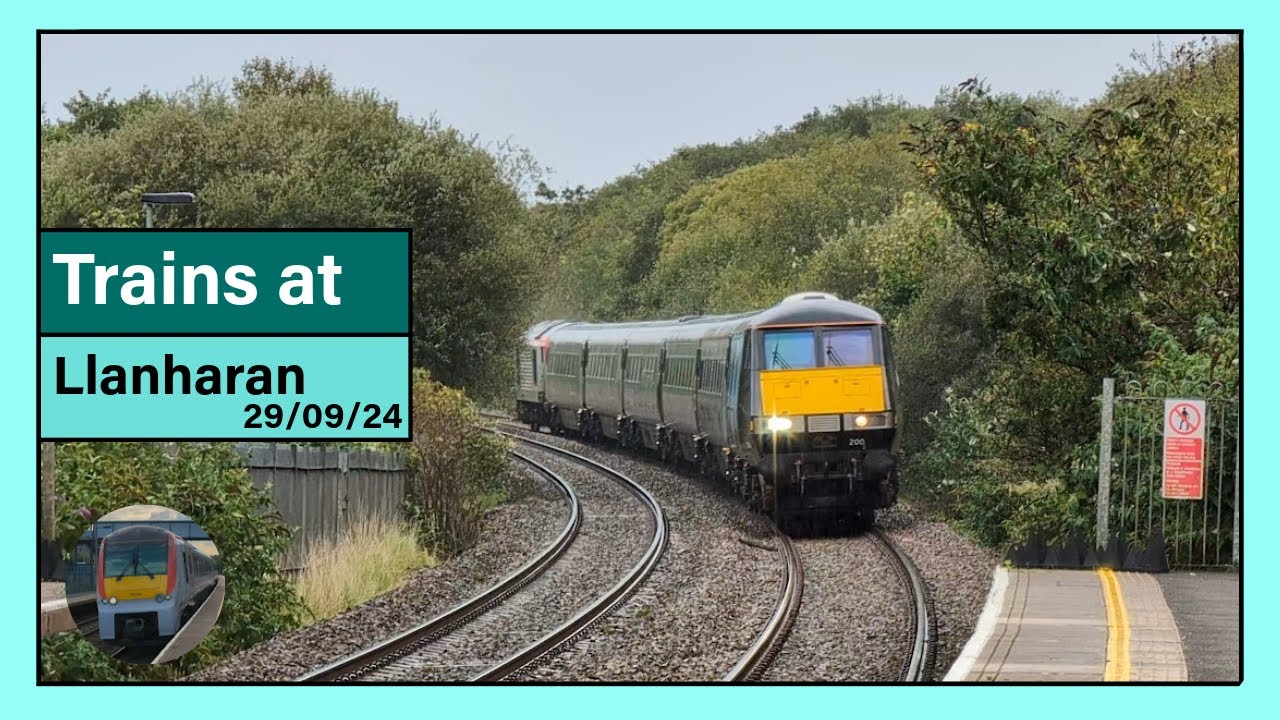 Trains at Llanharan (29/09/24)