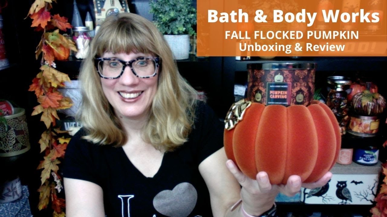 Bath & Body Works FALL FLOCKED PUMPKIN Unboxing & Review