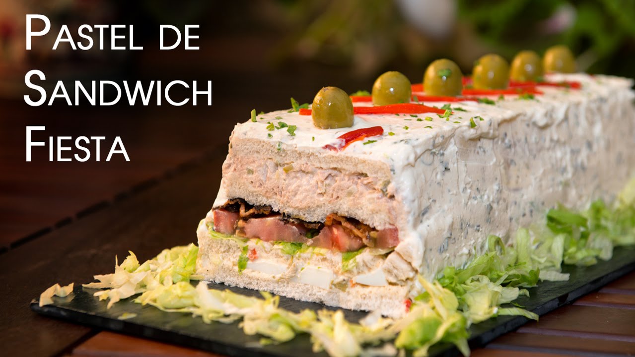Pastel de Sandwich Para Fiestas