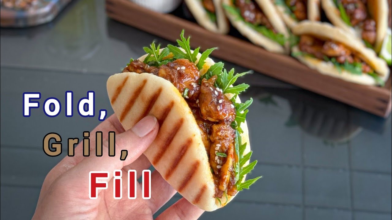 Fold, Grill, Fill – Bread Magic! | The Easiest Bread You'll Ever Make! | Honey Chicken Sandwich!