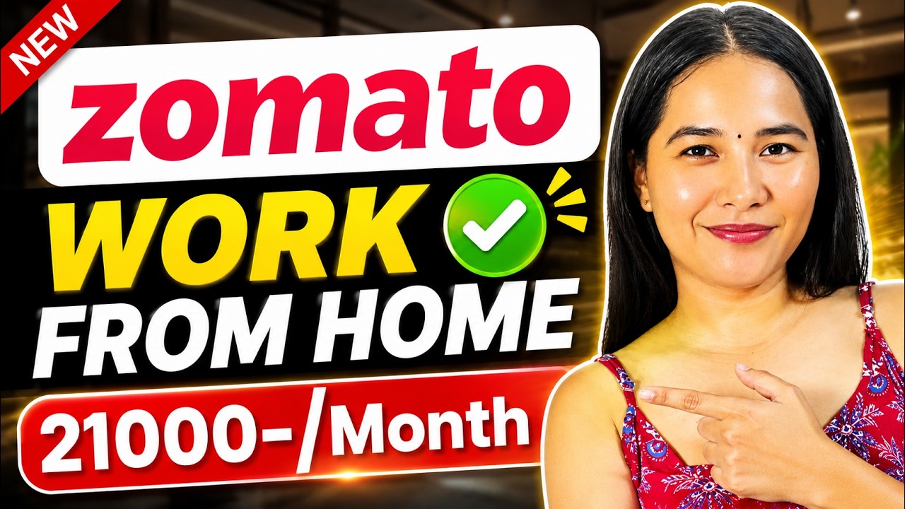 Zomato Work From Home Job 2026 🔥| Online Jobs At Home | Chat Support Job For Freshers & Students