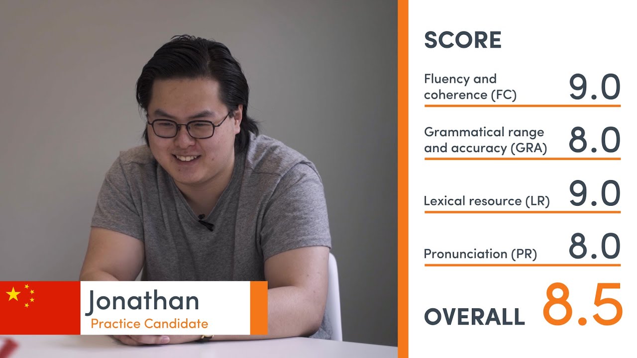 IELTS SPEAKING Mock Exam - Jonathan from China 🎓-  Band 8.5 (Part 1, Part 2, Part 3)