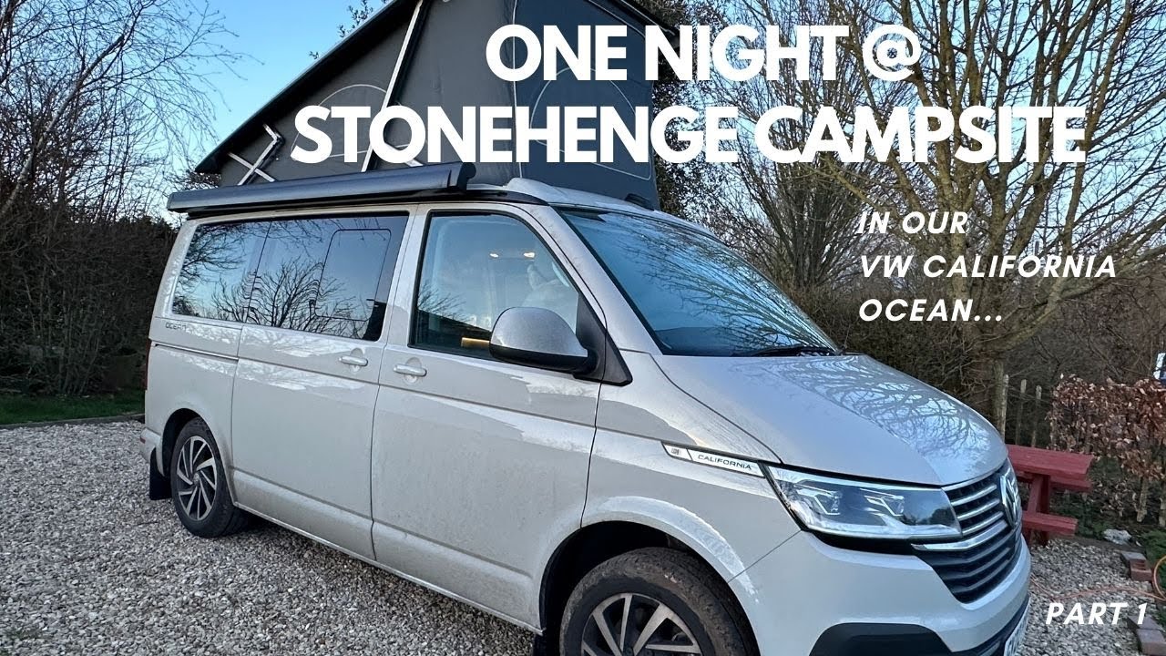 One night at Stonehenge Campsite in our VW California Ocean Campervan