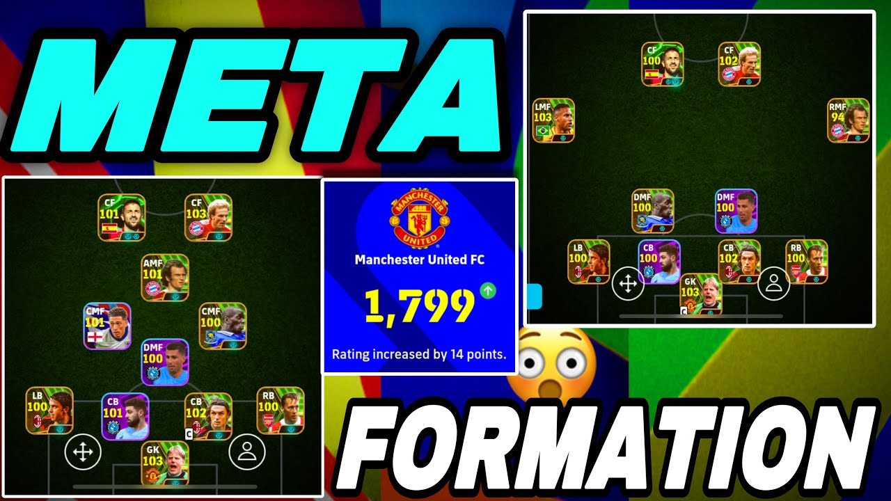 Meta Formation For Long Ball Counter user😍 eFootball 2025 Mobile