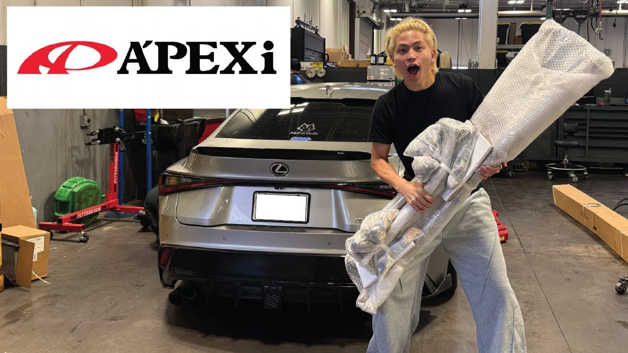 Установка средней трубы Apexi на мой Lexus IS350 2022