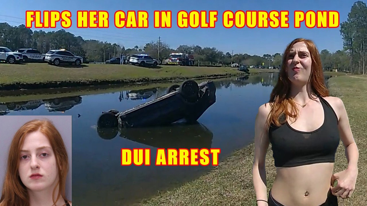 Impaired 21-Year-Old Woman Crashes Car into Golf Course Pond