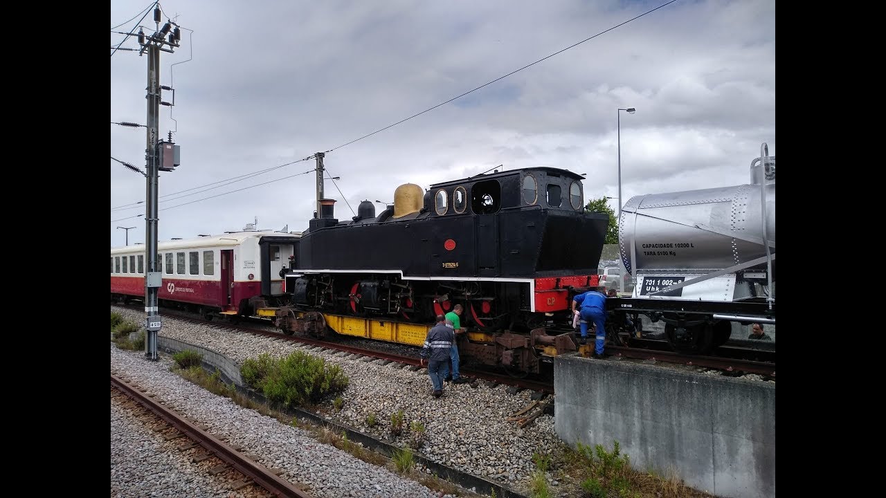 E 214 e Vagões de Via Estreita em Aveiro 18 Jun 2019