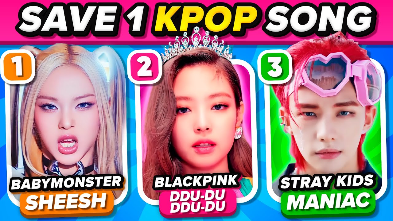SAVE ONE SONG (KPOP EDITION) 🎵✨ Choose Your Favorite Song | K-POP QUIZ GAME