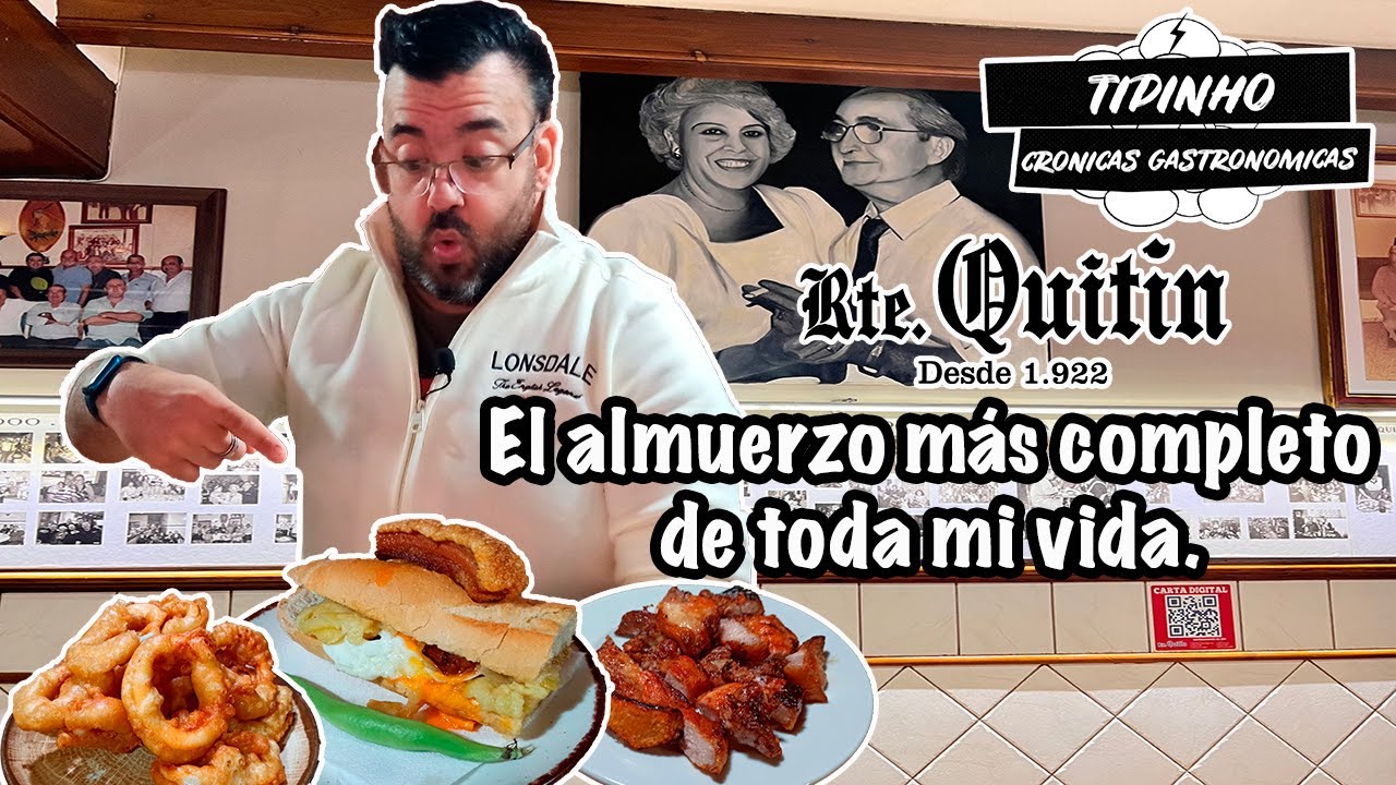Almorzamos en Casa Quitín, desde 1922 siendo la catedral del almuerzo y de las carnes a la brasa.