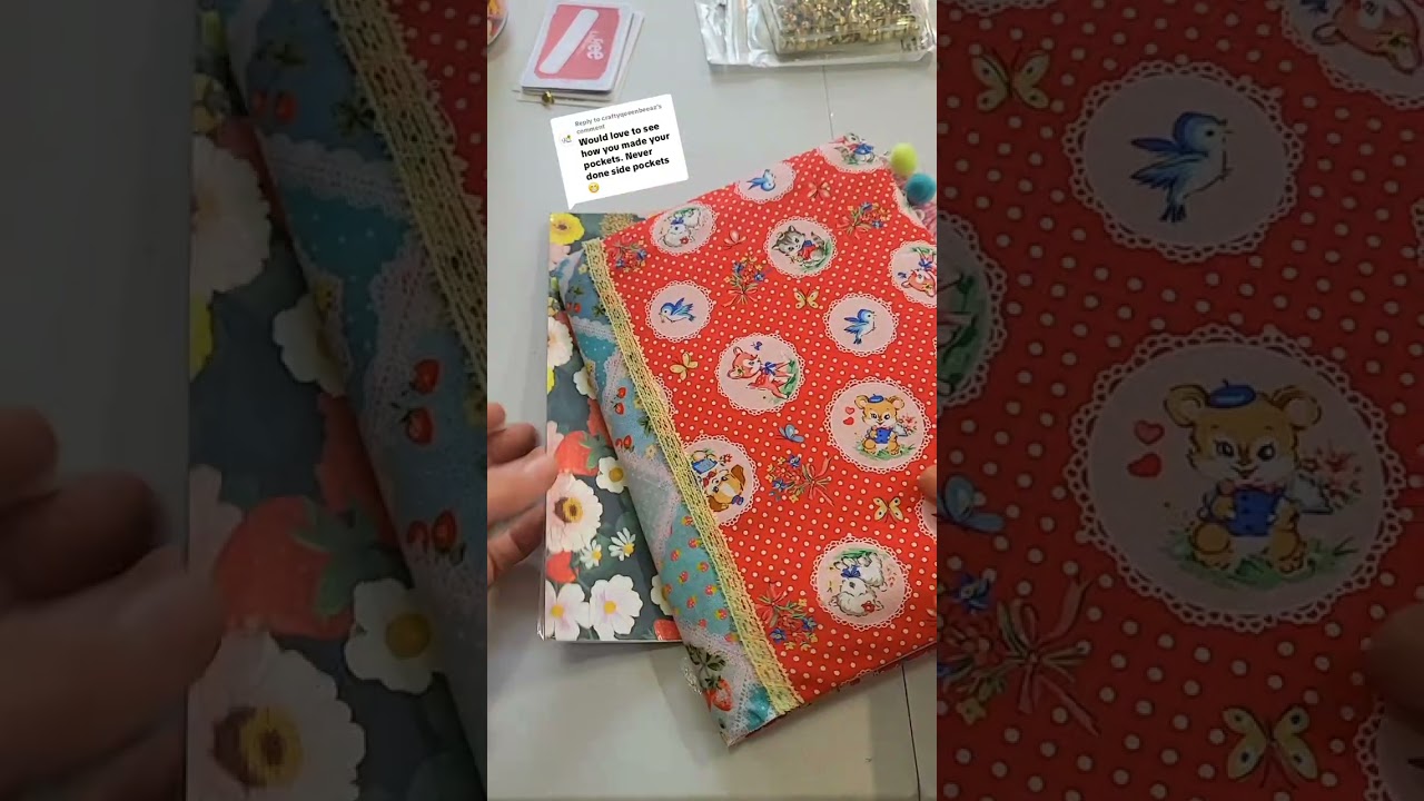 Side Pocket Folders Tutorial 