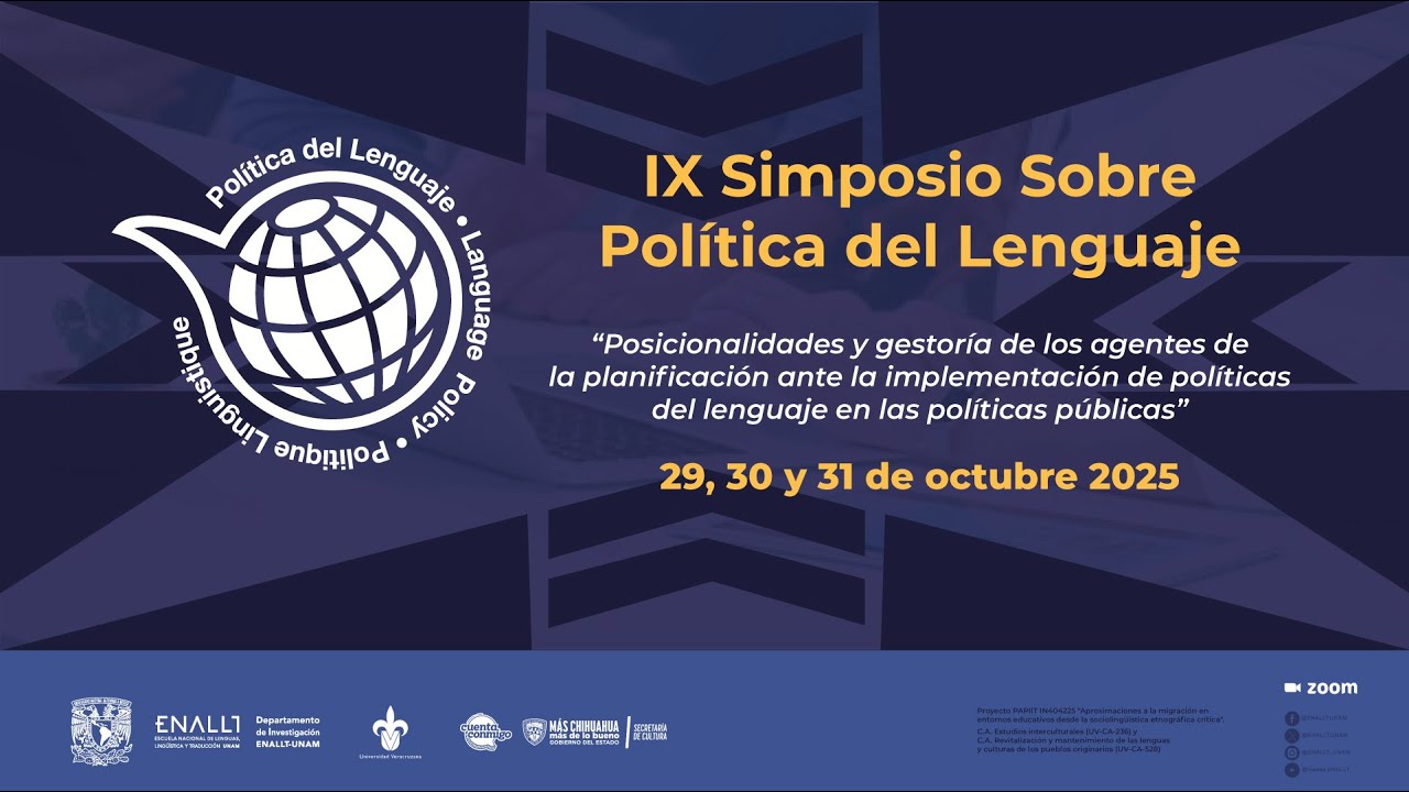 IX Simposio Sobre Política de Lenguaje || Sala 2 || 31 de octubre de 2025