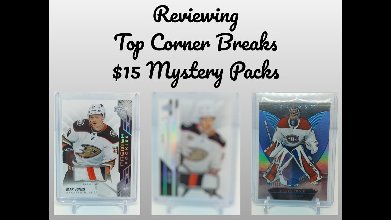 Reviewing Top Corner Breaks $15 Mystery Packs!!! Chase Card??
