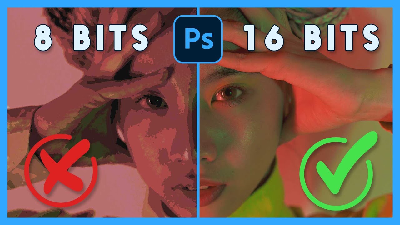 ✅ 8 bits vs 16 bits: ¿Sabías que Photoshop NO tiene 16 bits reales? 🤯