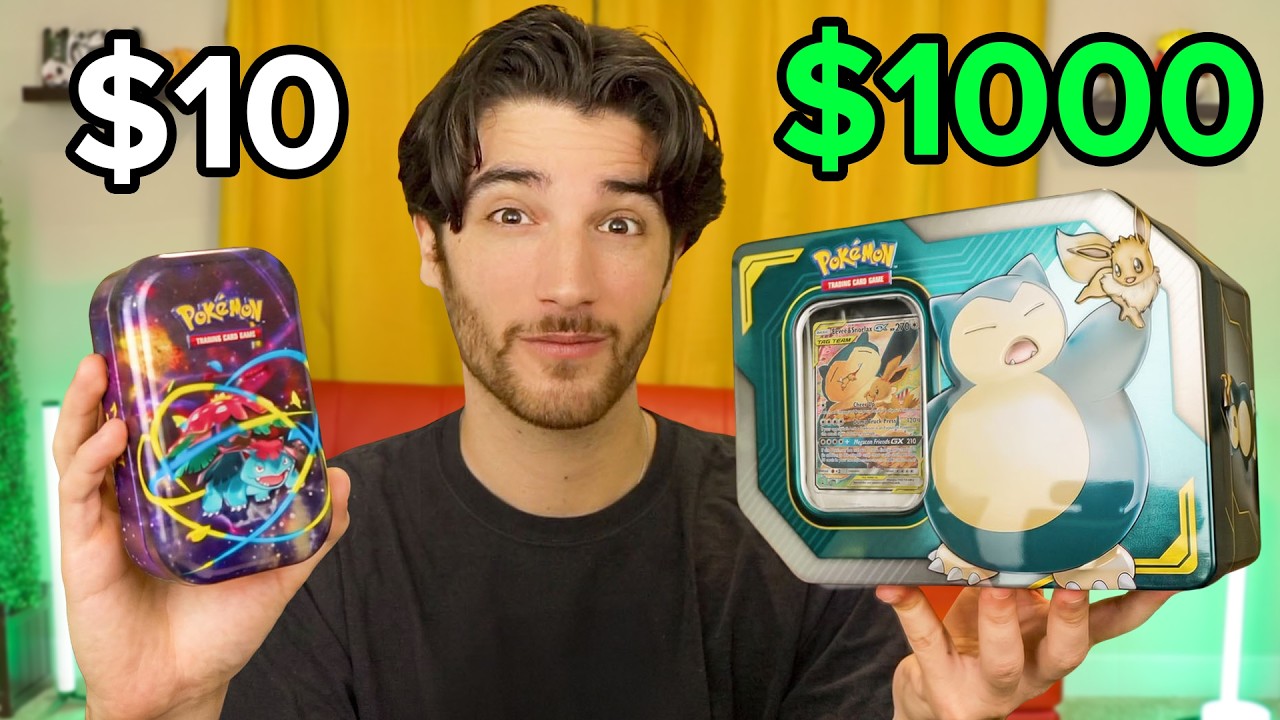 Набор Pok&eacute;mon за $10 против набора за $1000