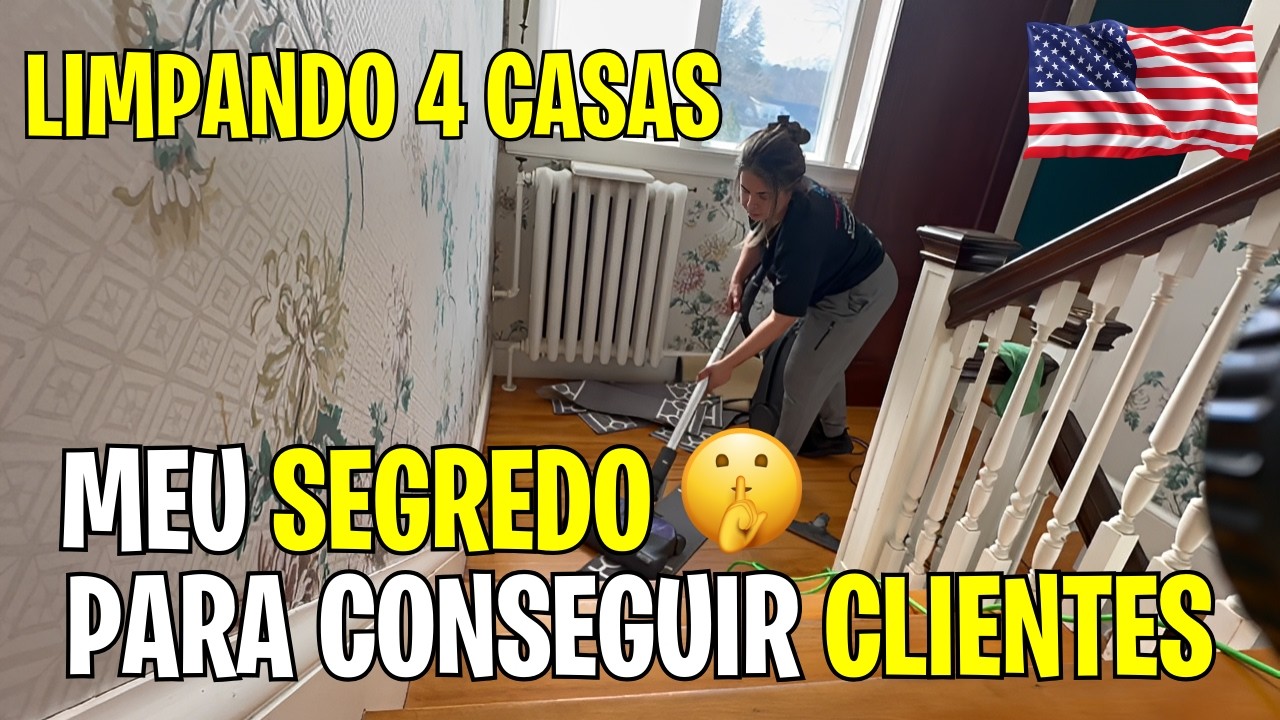 Como consegui meus CLIENTES na faxina nos EUA (minha estratégia real