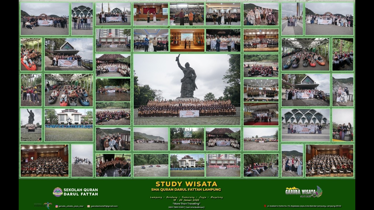 STUDY WISATA SEKOLAH QURAN DARUL FATTAH SMA - GARUDA WISATA 2026
