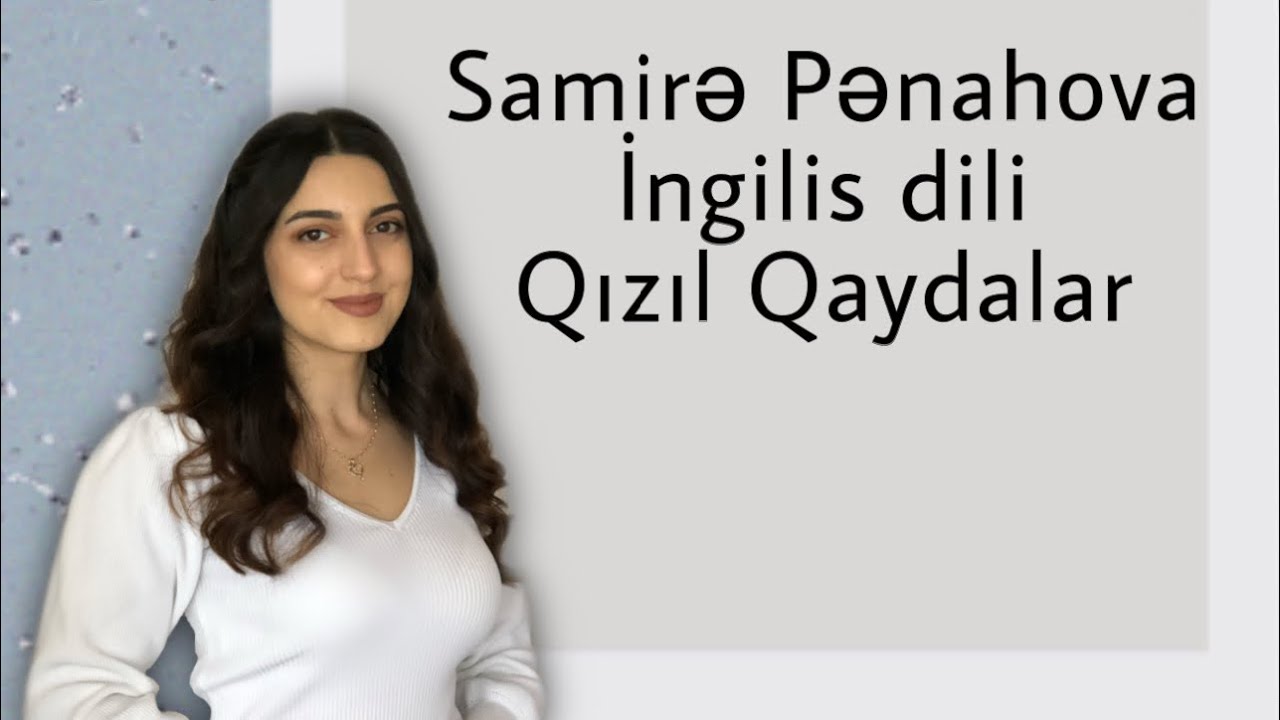 İngilis dili - Qızıl qaydalar