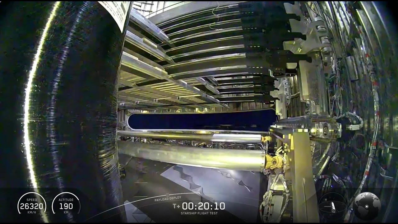 SpaceX Starship 'Pez dispenser' deploys Starlink simulators during flight 11