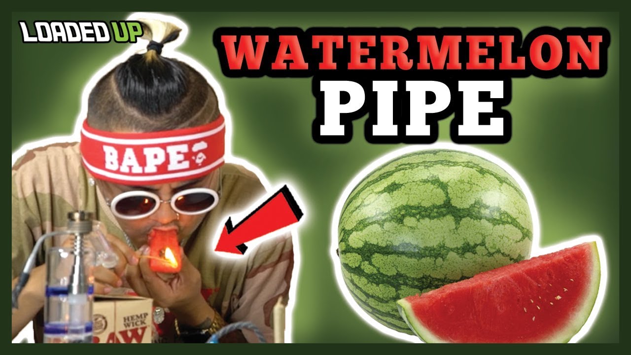 Smoking Weed With A Watermelon Pipe