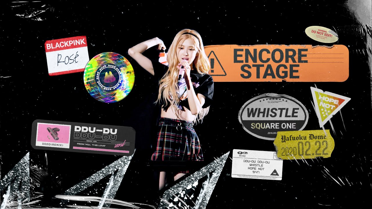 200222 BLACKPINK ROSÉ 로제 IN YOUR AREA Yahuoku Dome 야후오쿠돔 직캠 - DDU-DU DDU-DU Whistle Encore Stage