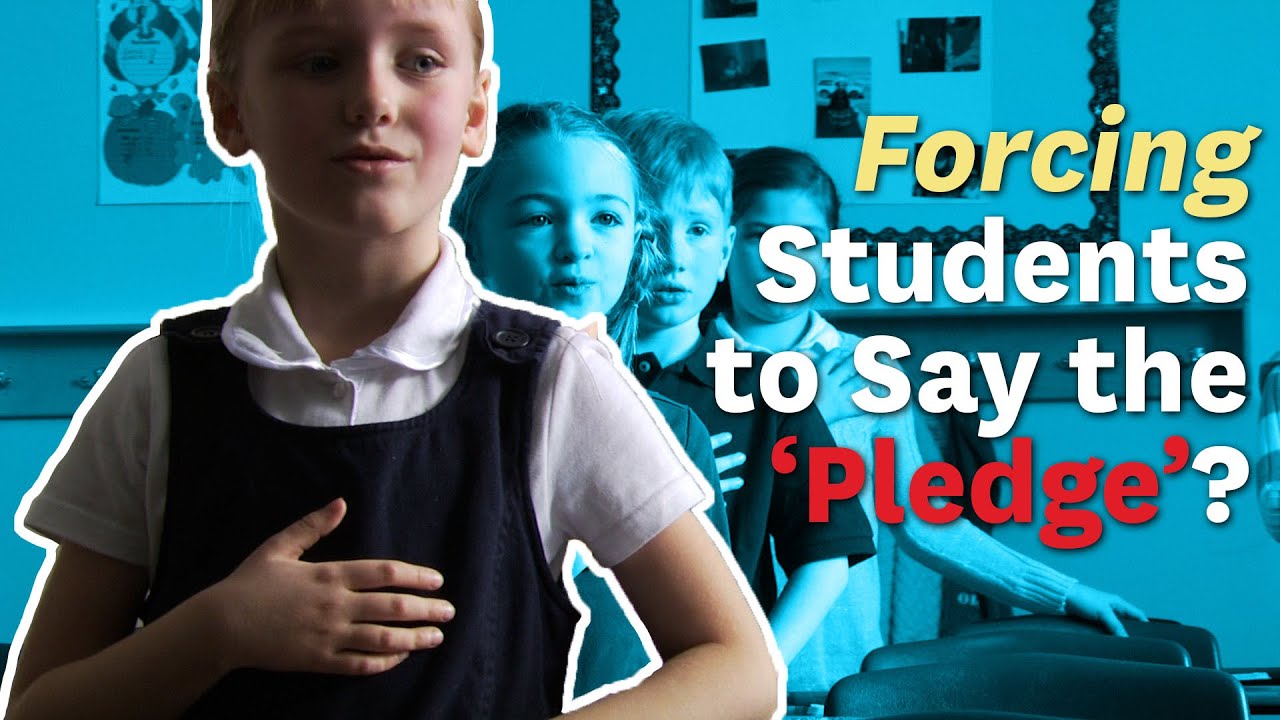 No, you can't be forced to say the Pledge of Allegiance