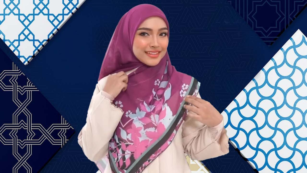 CARA BARU PAKAI HIJAB SEGI EMPAT YANG BENAR DAN ANTIRIBET