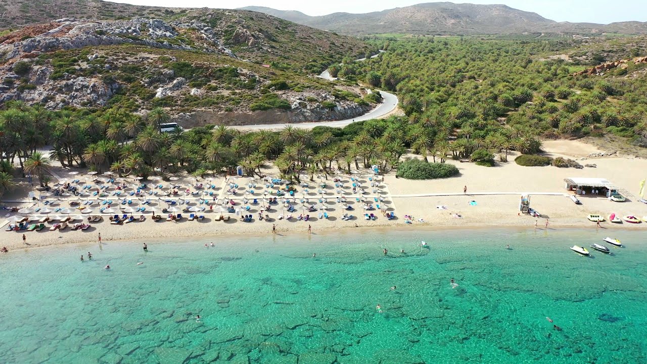 Vai Palm forest & Beach Sitia Crete Greece