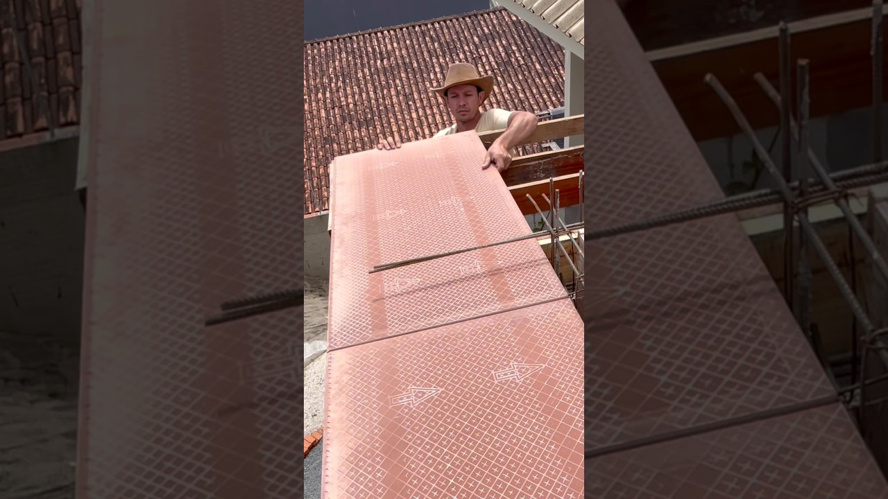 Me arrependi de montar o beiral de porcelanato #construcaocivil #obra #pedreiro #reformas #pedreiros