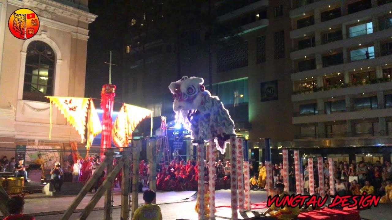 [2019] HẰNG ANH ĐƯỜNG - 越南衡英堂龍獅團 - LÂN LÊN MAI HOA THUNG - DRAGON AND LION DANCE