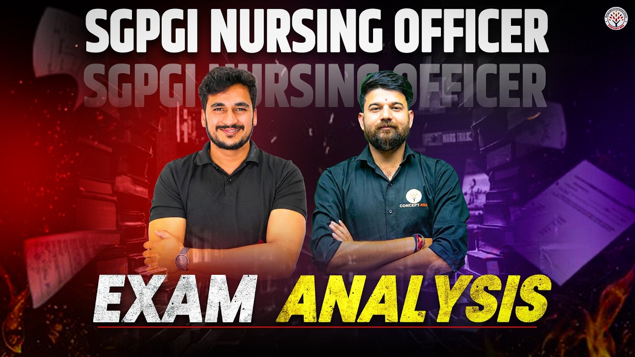 SGPGI Nursing Officer Exam Analysis 2026 | SGPGI Nursing Officer Paper Solution | SGPGI Lucknow