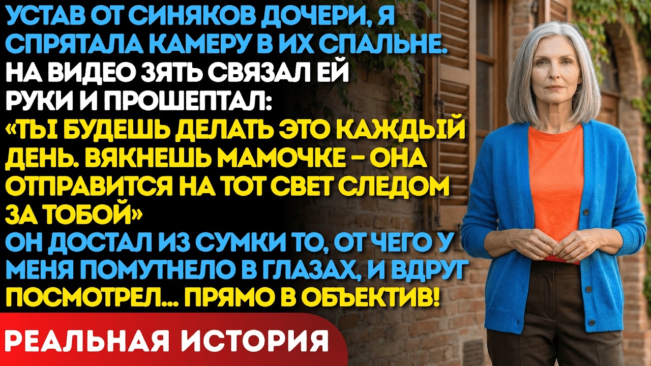 Я смотрела видео со скрытой камеры. То, что зять достал из сумки в темноте, лишило меня дыхания