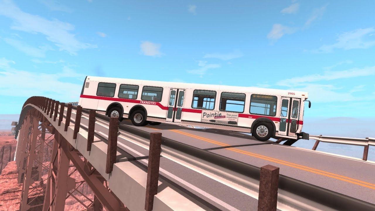 Beamng Drive Collapsing Bridge Pileup car crashes #2 | Crash Therapy