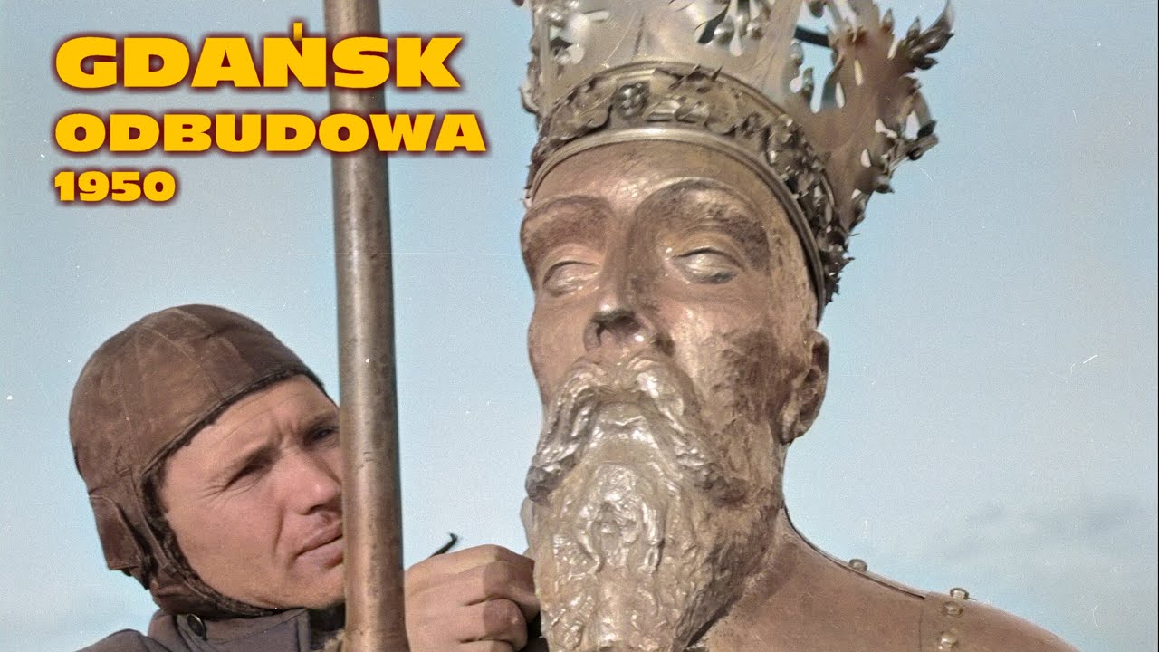 NAC 22B - GDAŃSK 1950: ODBUDOWA - W KOLORZE / DANZIG: WIEDERAUFBAU / GDAŃSK:  RECONSTRUCTION