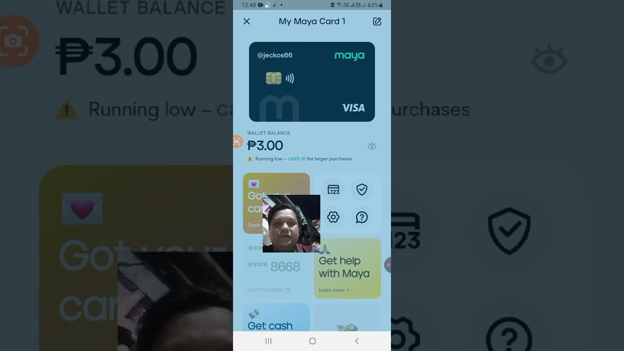 how to activate maya visa card