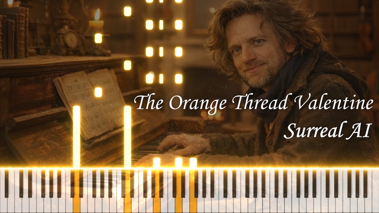 The Orange Thread Valentine - Surreal AI | Piano accompaniment (transcribed) and voice