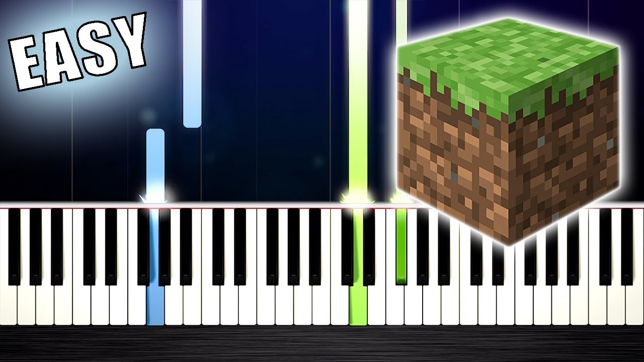 Minecraft - Sweden - EASY Piano Tutorial by PlutaX