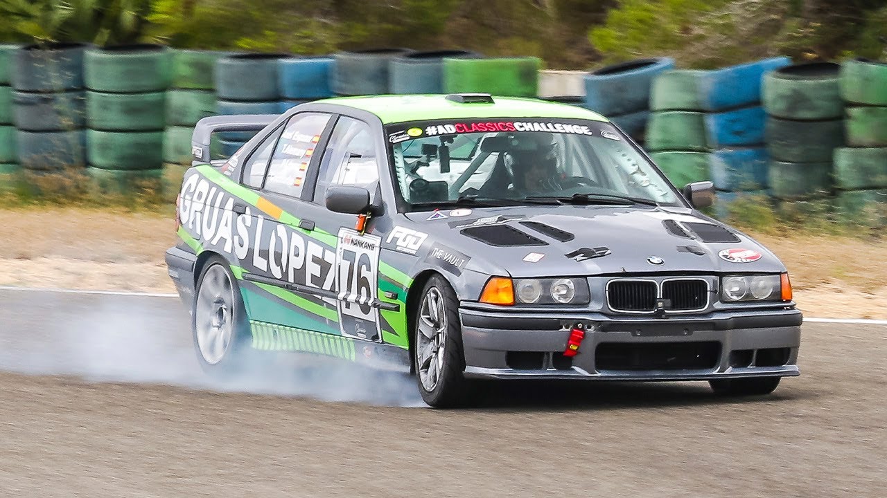 Castelloli Party Hard BMW E36 Race Car  On Board
