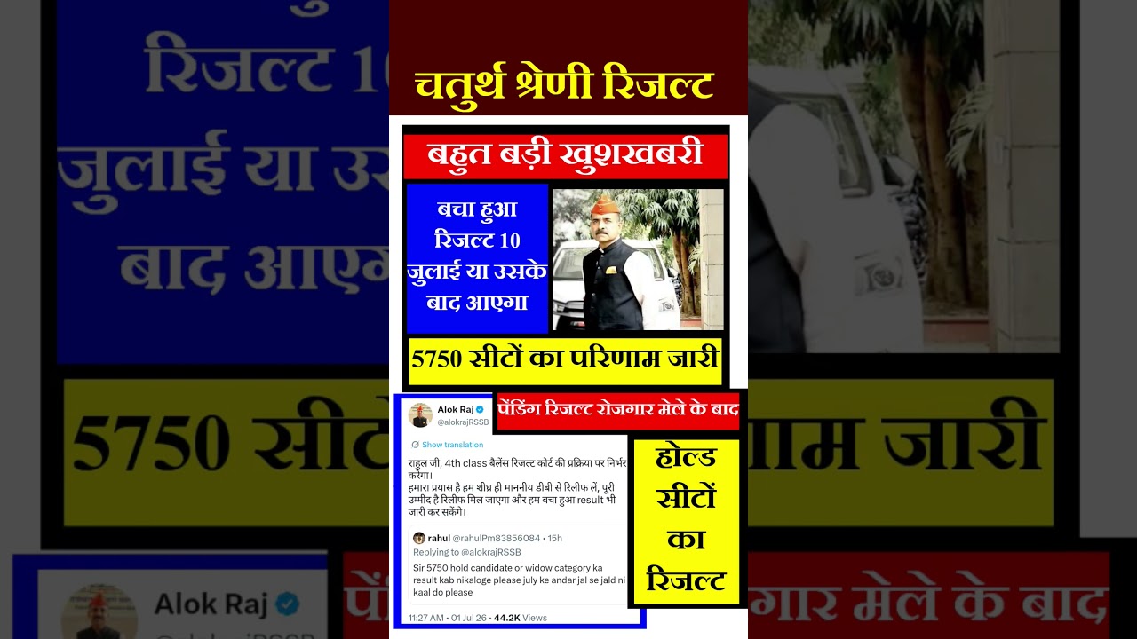 4th grade result | REET Result | VDO, patwari result | #4thgrade #reet #newvacancy #gk #reetmains