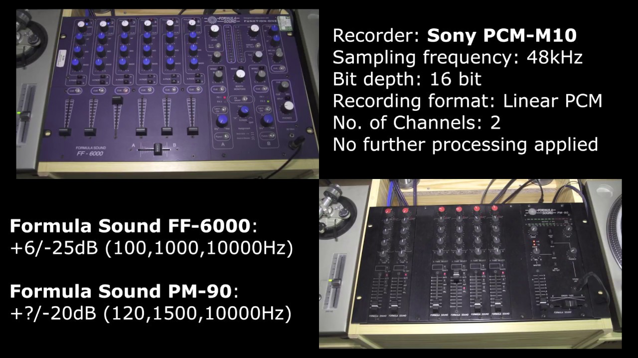 Zitro: Formula Sound FF-6000 vs PM-90 comparison/comparativa