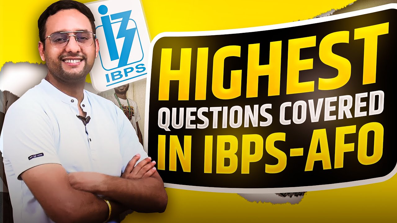 26 Out of 60 Questions Covered In IBPS-AFO from Free Material | The Power of ACC | Deepak Wadhwa Sir