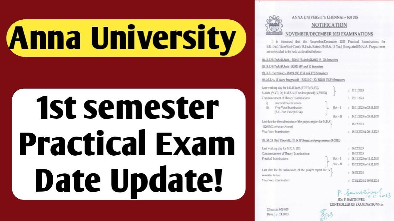 Anna University/1st semester/Practical Exam/Revised/Date/Update/2024/Vincent Maths/