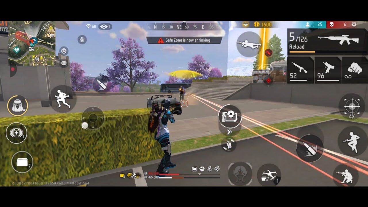 Free fire epic Booyah gameplay !! solo vs squad full match   || best clutch win 🏆 