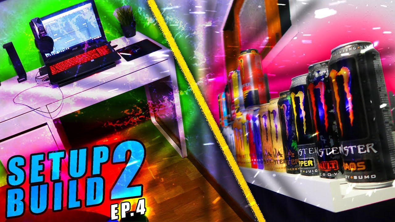 #4 SETUP BUILD 2 - COLEÇÃO DE LATAS MONSTER & NOVA SECRETÁRIA !!