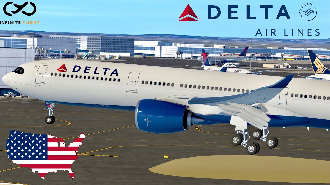Infinite Flight: Seattle (SEA) to New York (JFK) | Delta Airlines | Airbus A330-900neo