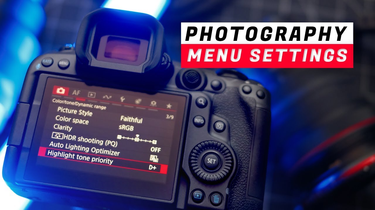 Canon EOS R5 Mark II Menu Settings for Photography